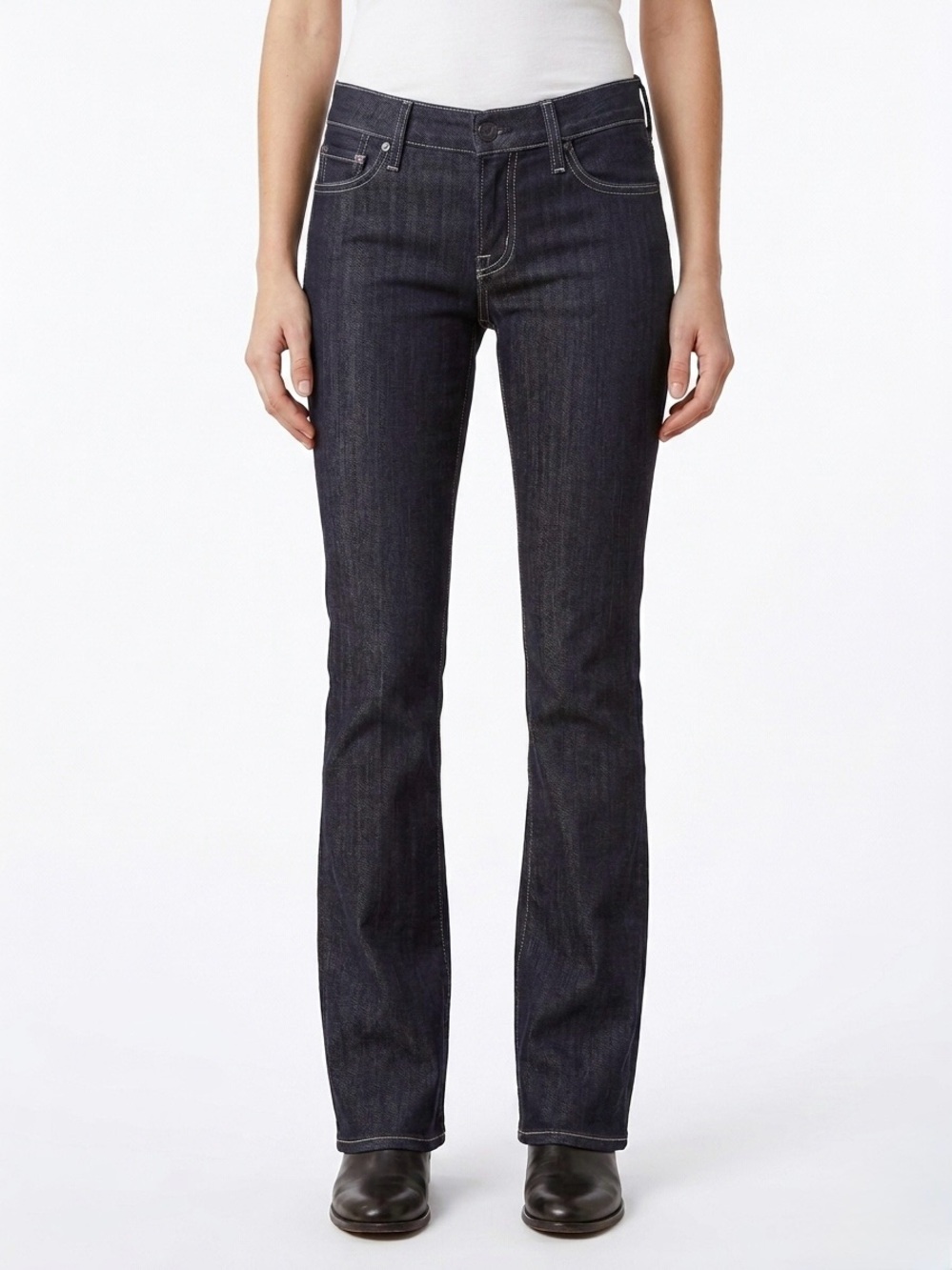 NWT 7 For All Mankind Bootcut Jeans Dark Rinse Wash Size 25/US2